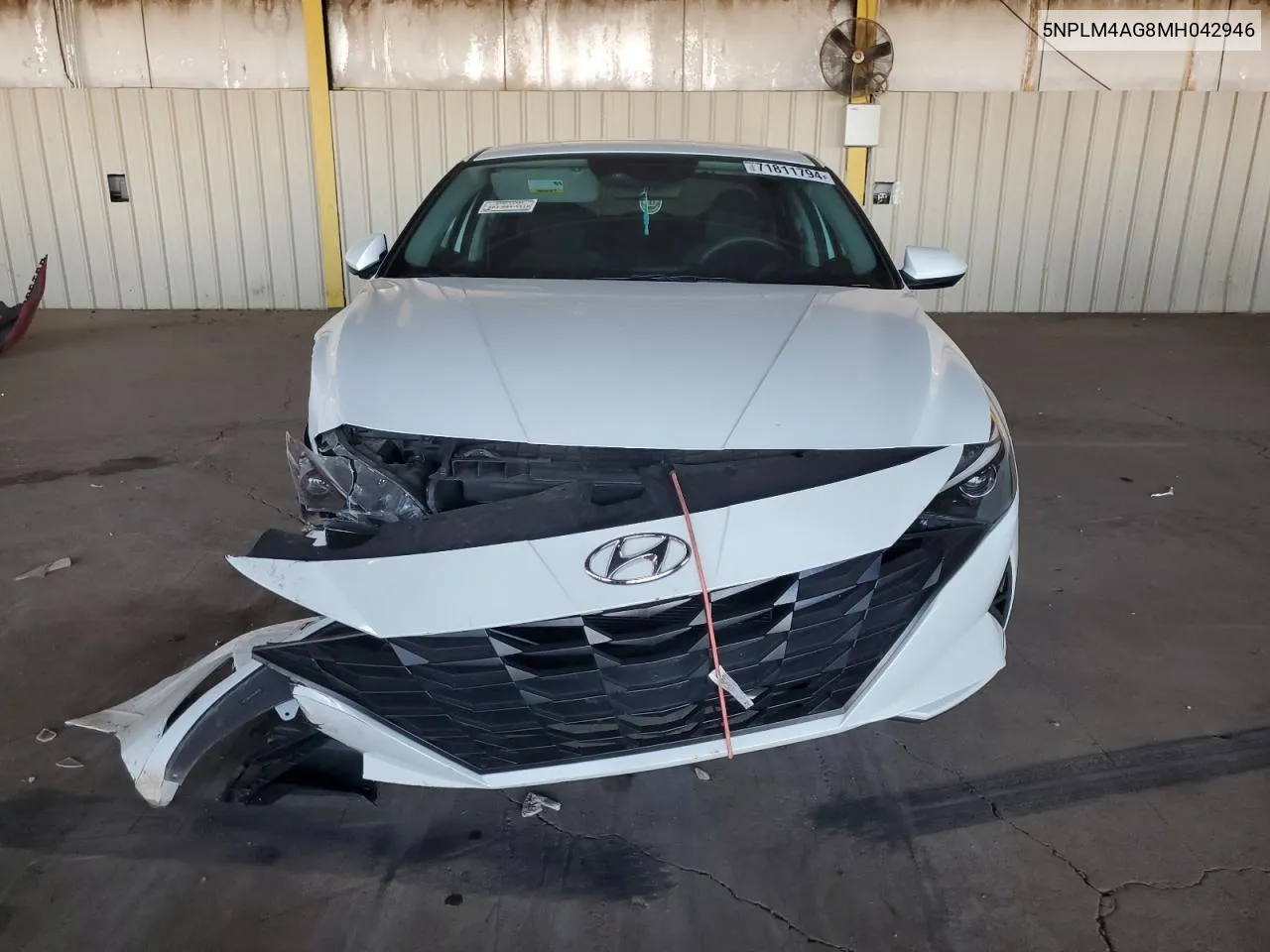 2021 Hyundai Elantra Sel VIN: 5NPLM4AG8MH042946 Lot: 71811794