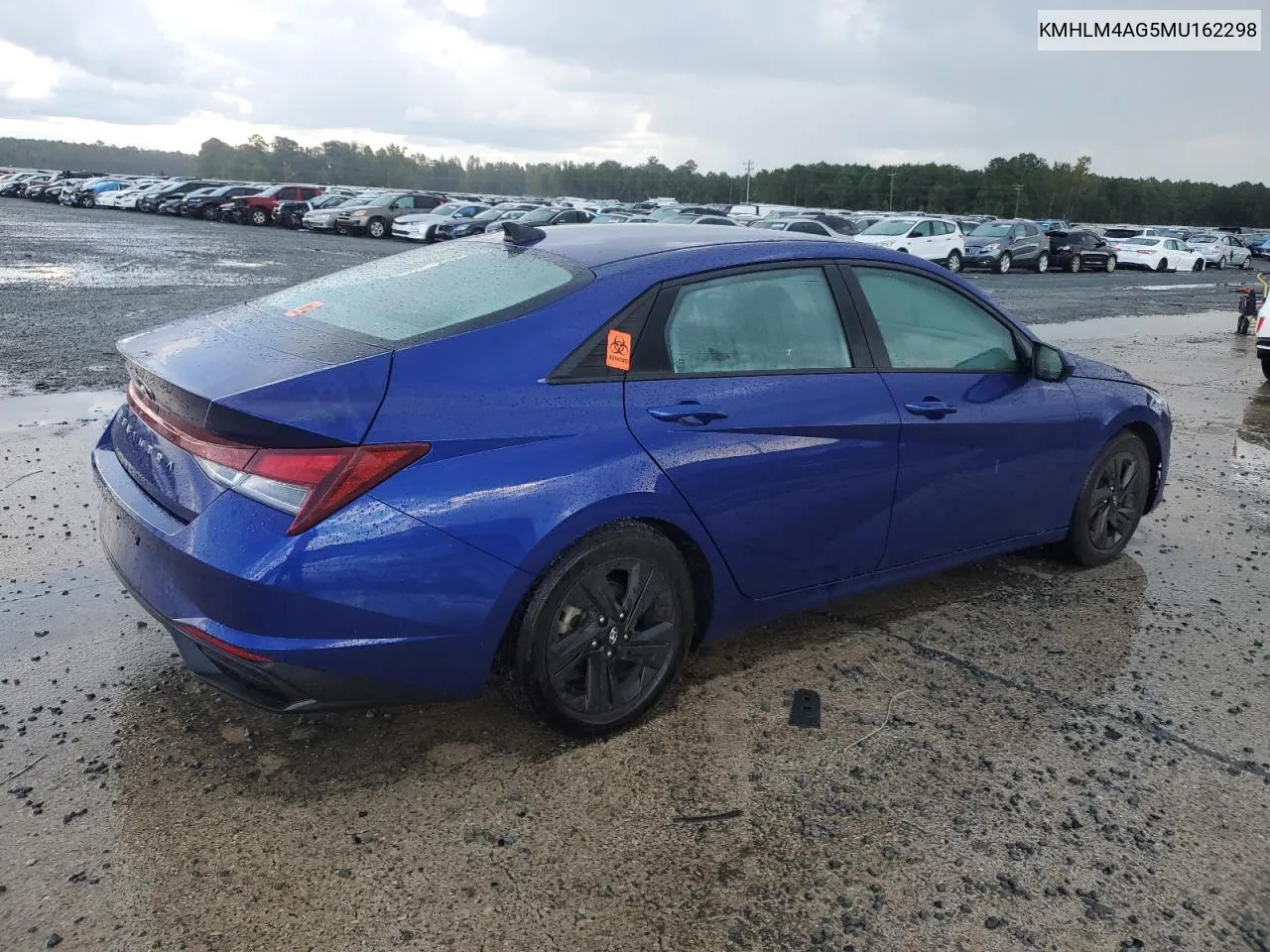 2021 Hyundai Elantra Sel VIN: KMHLM4AG5MU162298 Lot: 72010334