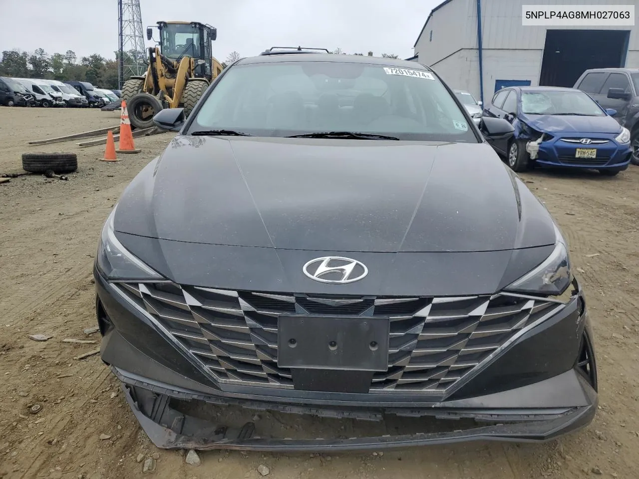 2021 Hyundai Elantra Limited VIN: 5NPLP4AG8MH027063 Lot: 72015474