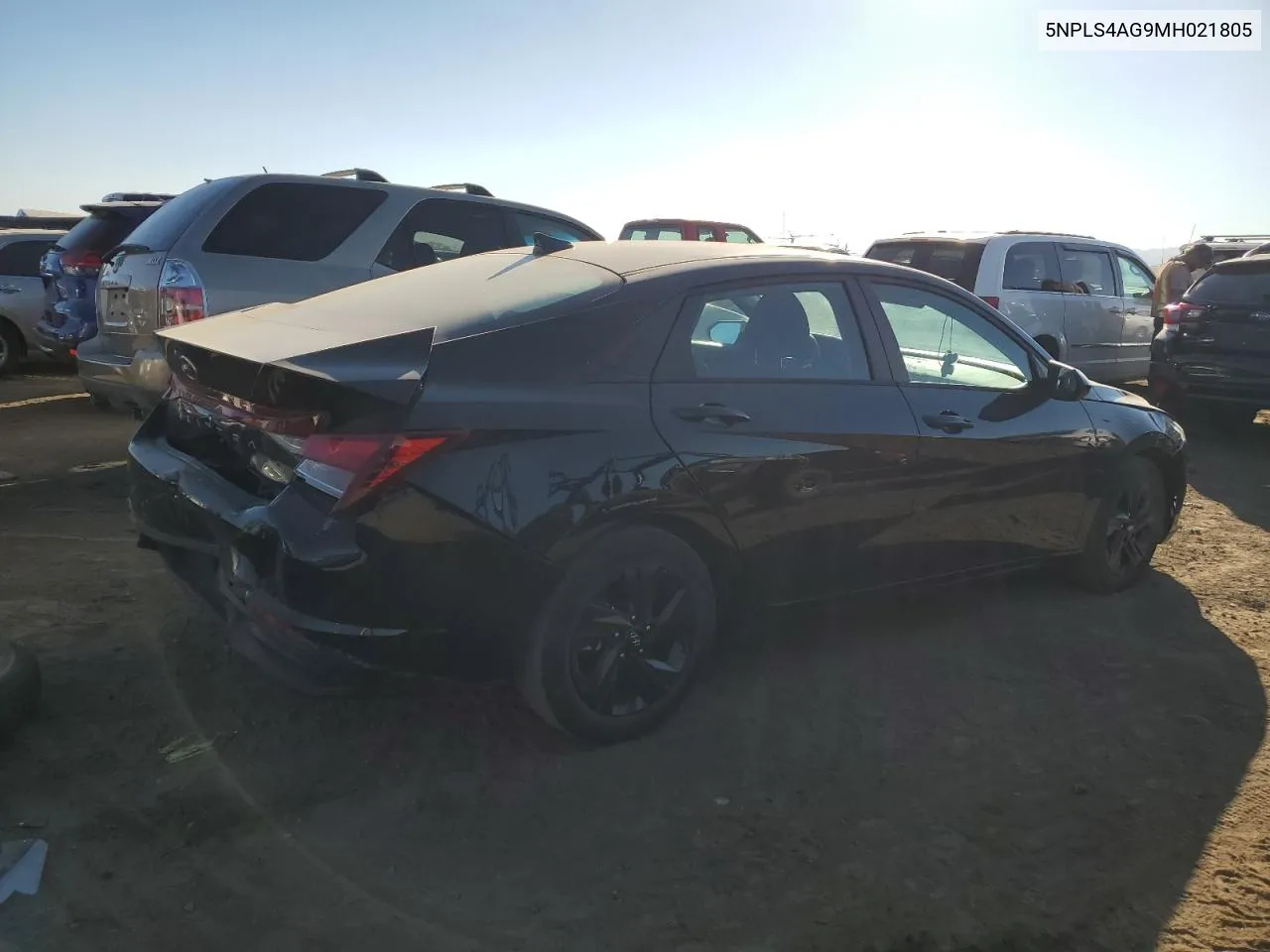 2021 Hyundai Elantra Sel VIN: 5NPLS4AG9MH021805 Lot: 72982324