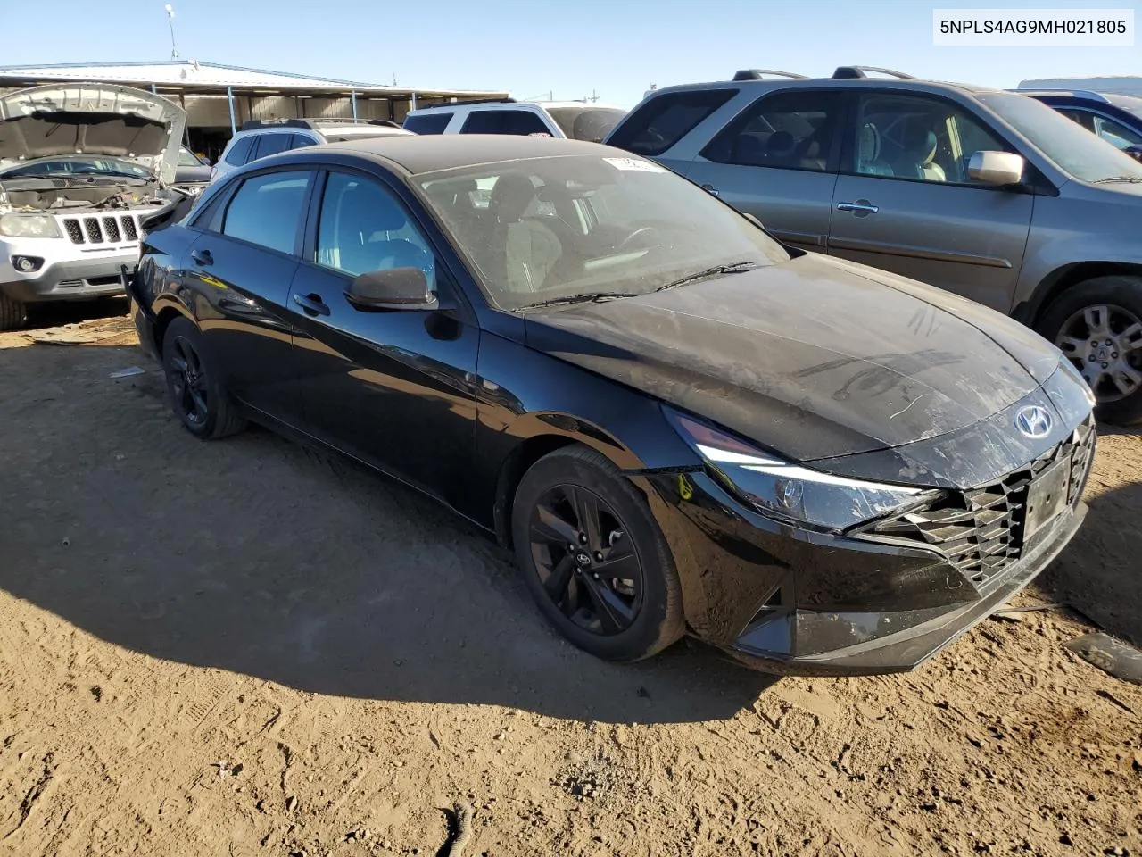 2021 Hyundai Elantra Sel VIN: 5NPLS4AG9MH021805 Lot: 72982324