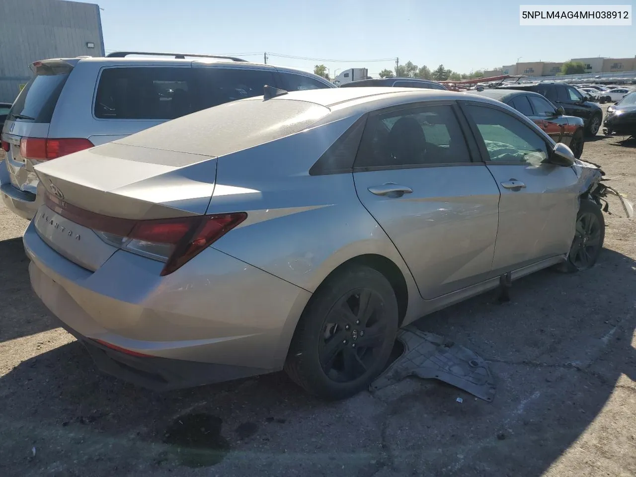 5NPLM4AG4MH038912 2021 Hyundai Elantra Sel