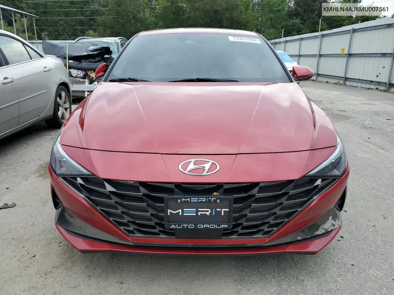 2021 Hyundai Elantra Limited VIN: KMHLN4AJ8MU007561 Lot: 73351944