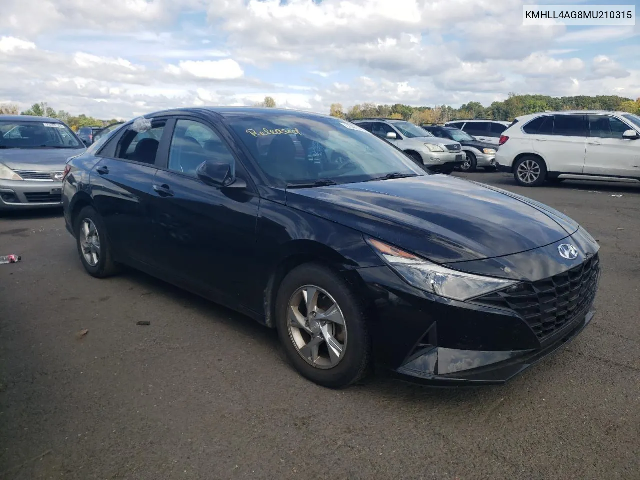 2021 Hyundai Elantra Se VIN: KMHLL4AG8MU210315 Lot: 73475184