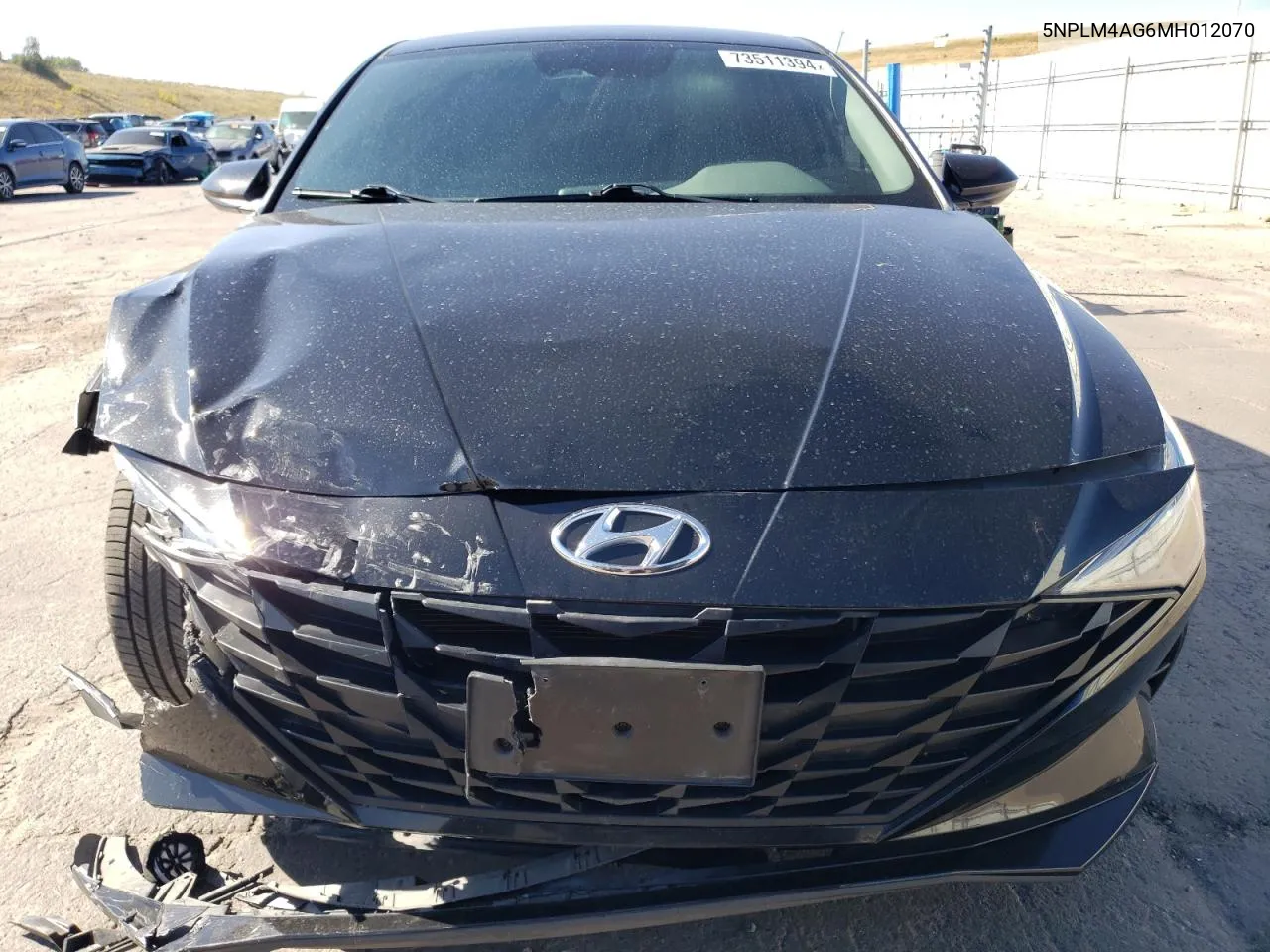 2021 Hyundai Elantra Sel VIN: 5NPLM4AG6MH012070 Lot: 73511394