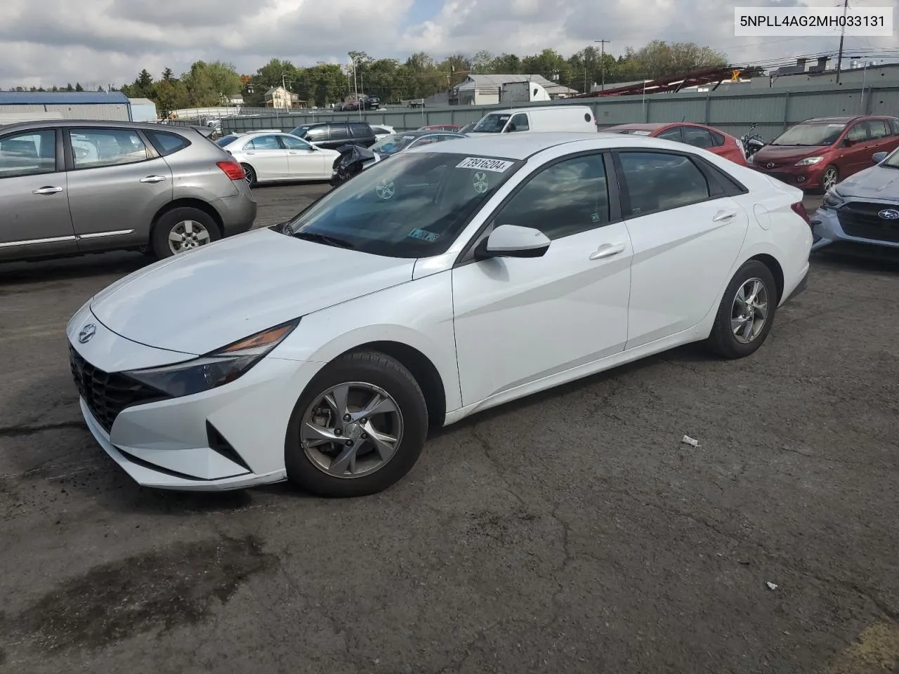 2021 Hyundai Elantra Se VIN: 5NPLL4AG2MH033131 Lot: 73916204