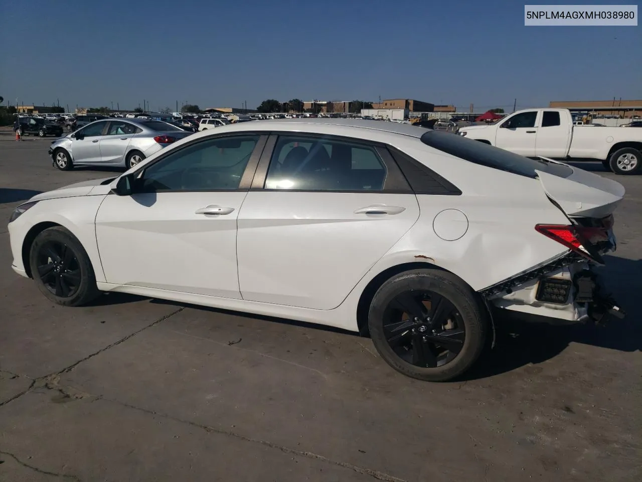 5NPLM4AGXMH038980 2021 Hyundai Elantra Sel