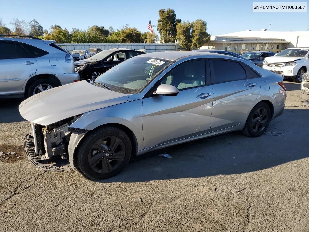 2021 Hyundai Elantra Sel VIN: 5NPLM4AG1MH008587 Lot: 74435664