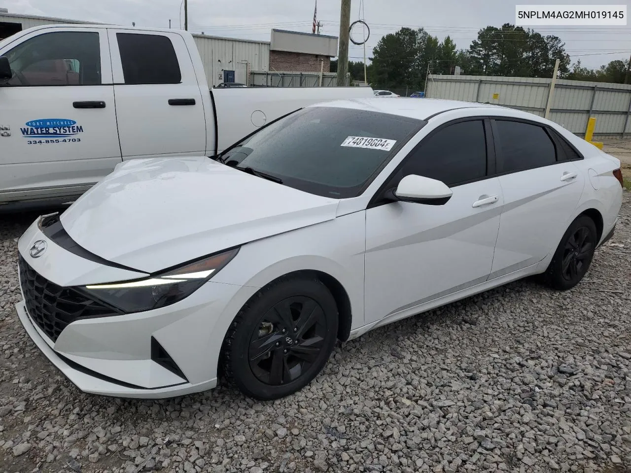 5NPLM4AG2MH019145 2021 Hyundai Elantra Sel