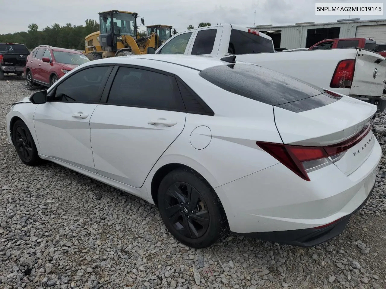 5NPLM4AG2MH019145 2021 Hyundai Elantra Sel