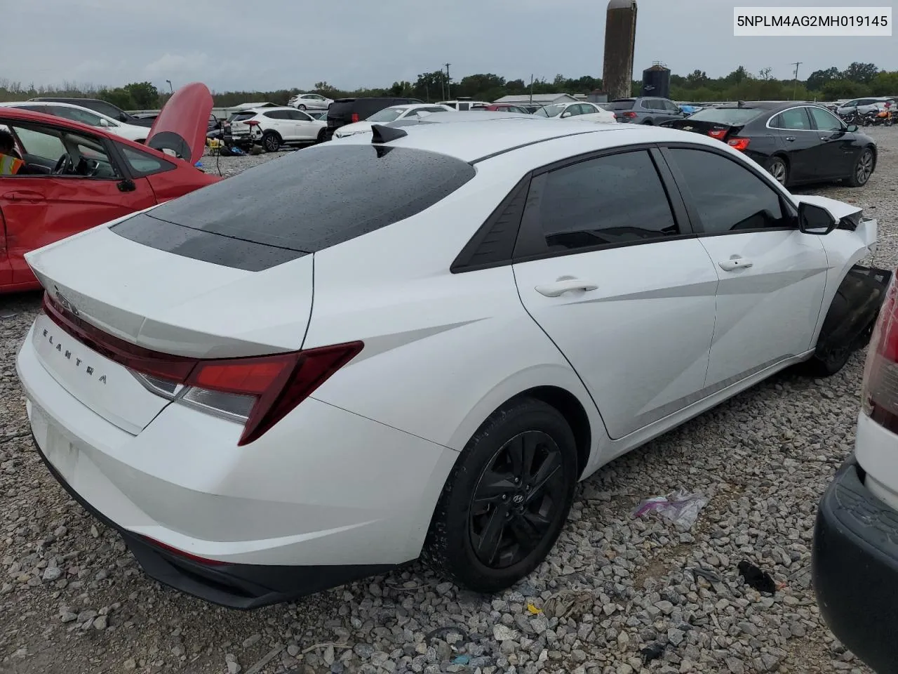 2021 Hyundai Elantra Sel VIN: 5NPLM4AG2MH019145 Lot: 74819604