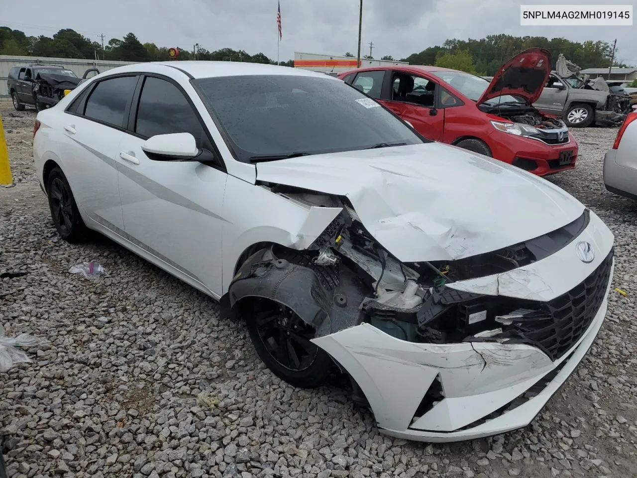 5NPLM4AG2MH019145 2021 Hyundai Elantra Sel