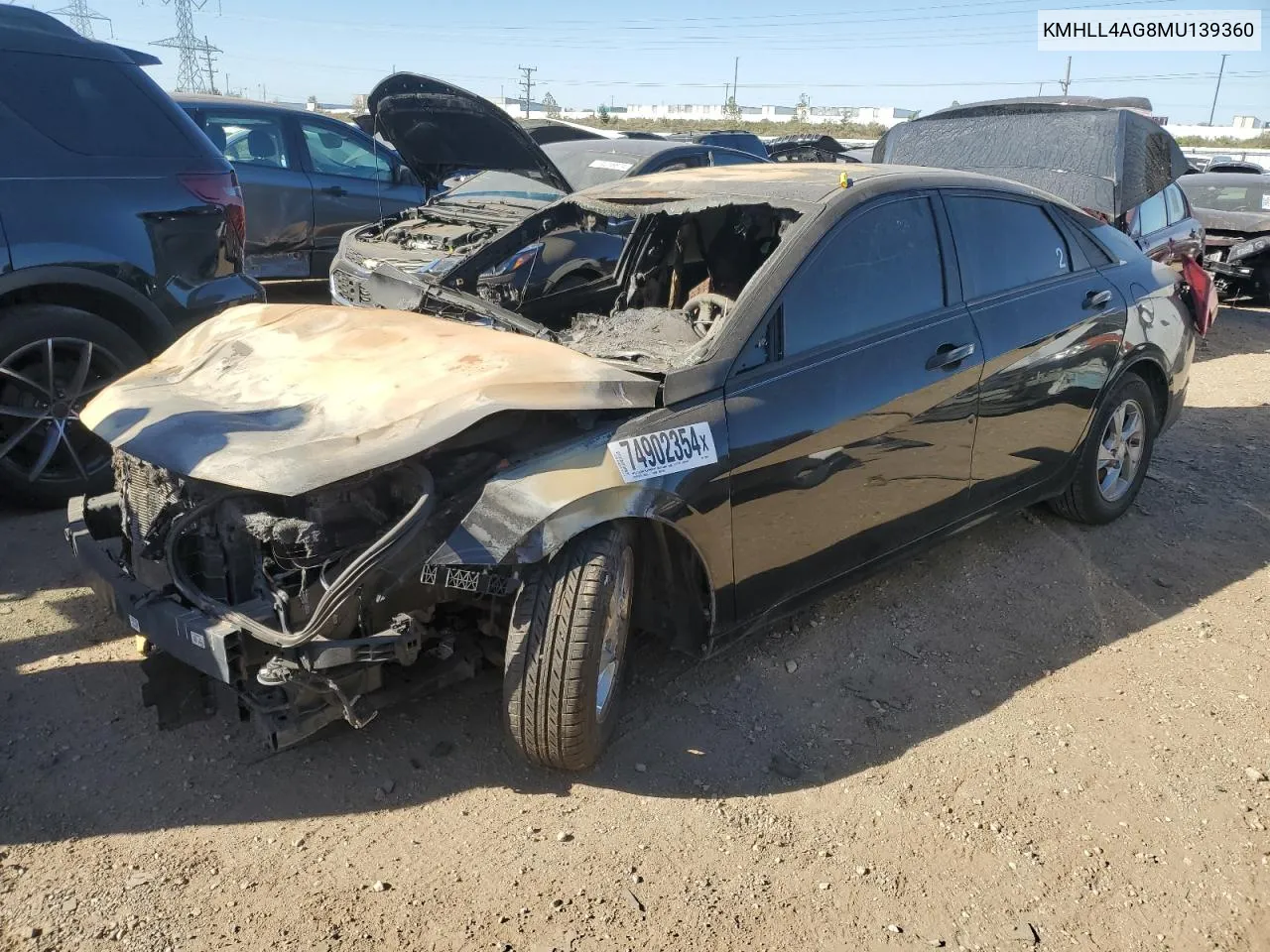 KMHLL4AG8MU139360 2021 Hyundai Elantra Se