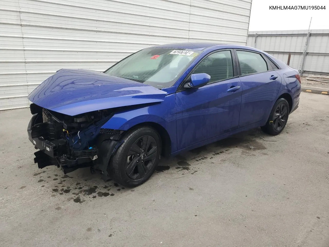 2021 Hyundai Elantra Sel VIN: KMHLM4AG7MU195044 Lot: 75237074