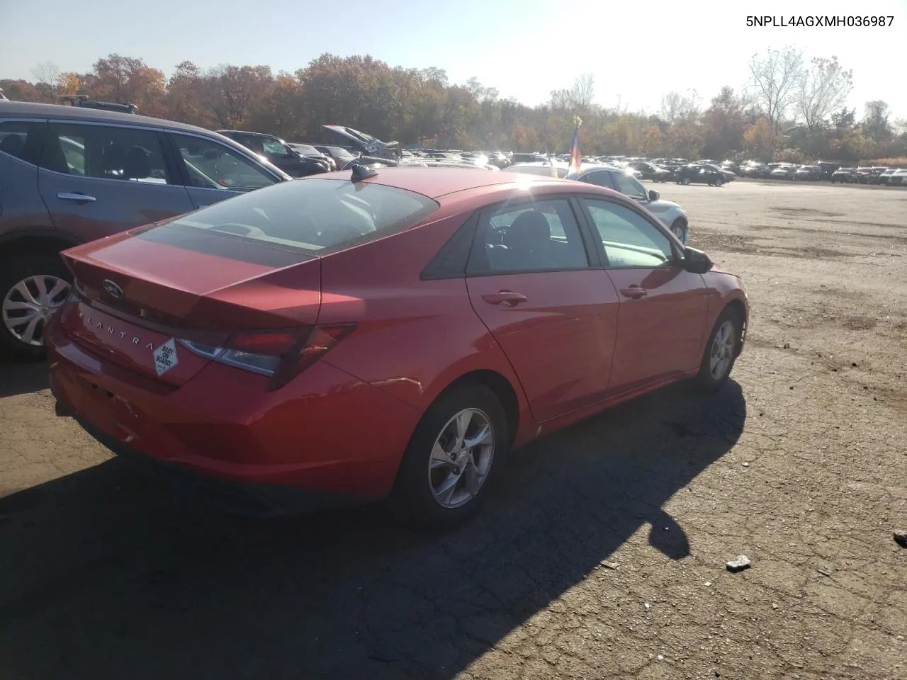 2021 Hyundai Elantra Se VIN: 5NPLL4AGXMH036987 Lot: 75596984