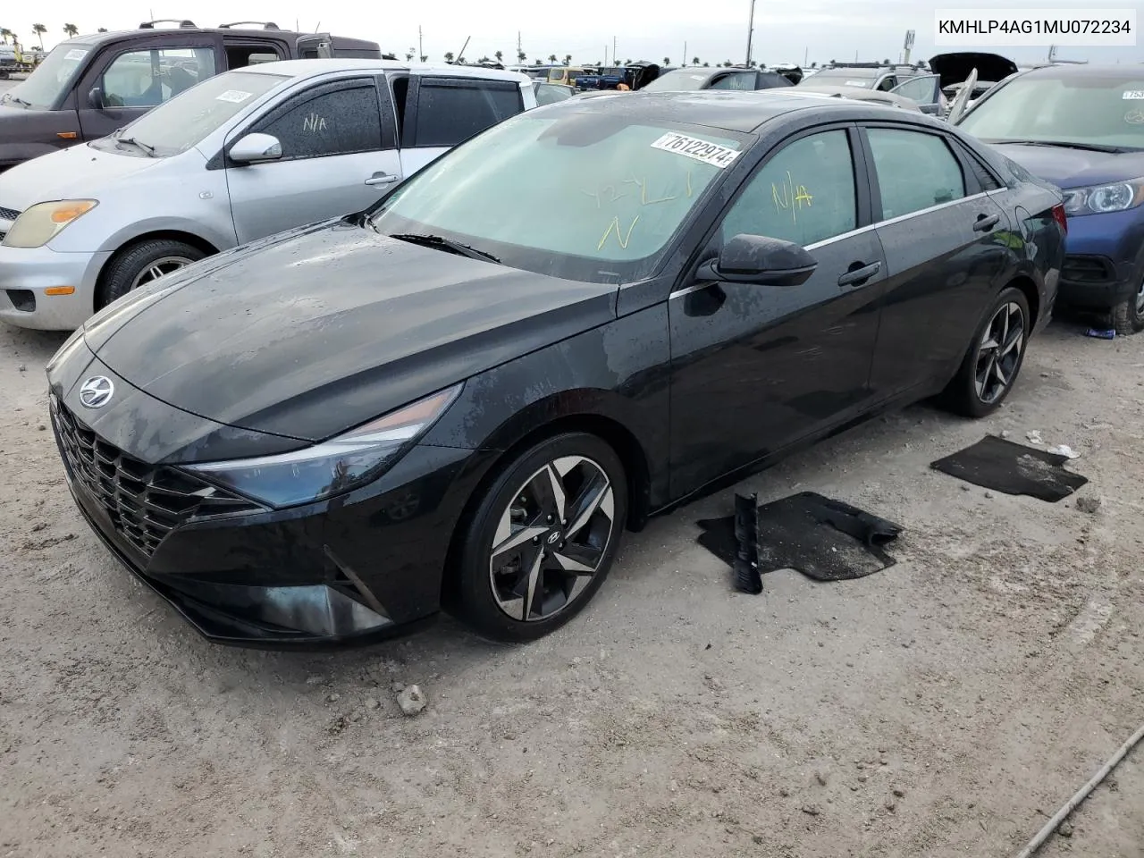 2021 Hyundai Elantra Limited VIN: KMHLP4AG1MU072234 Lot: 76122974