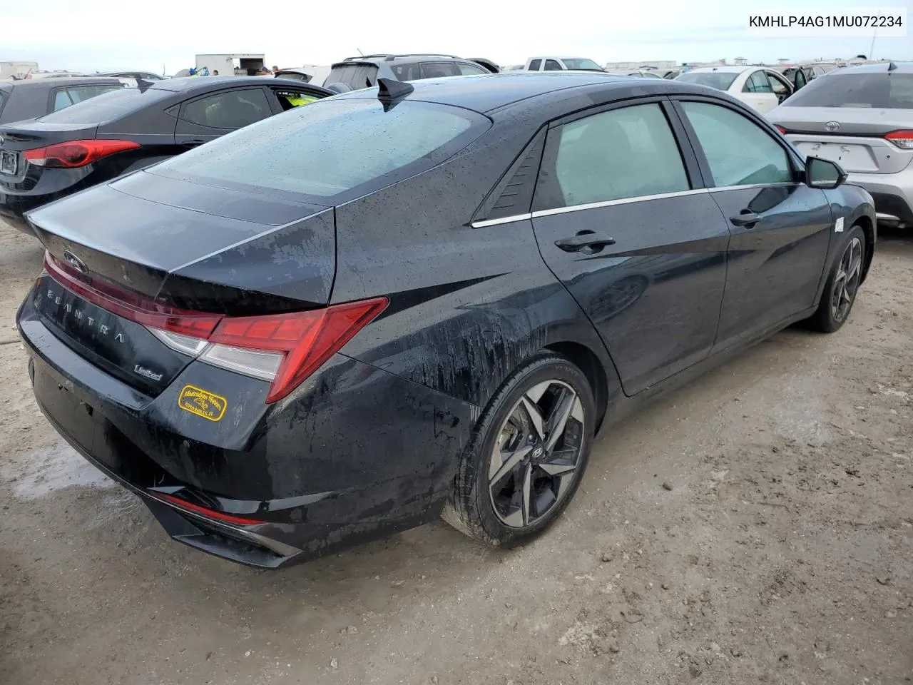 2021 Hyundai Elantra Limited VIN: KMHLP4AG1MU072234 Lot: 76122974