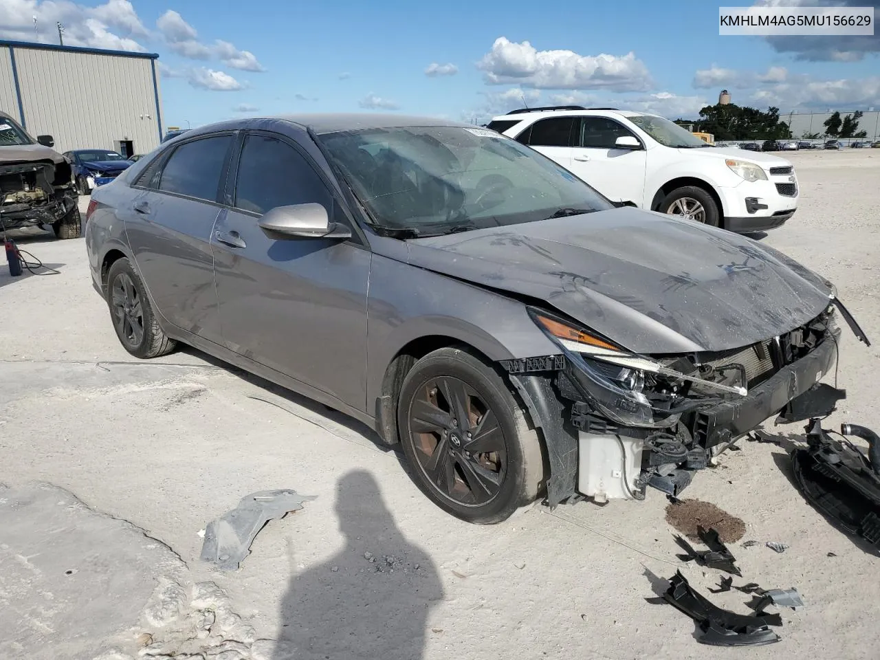 KMHLM4AG5MU156629 2021 Hyundai Elantra Sel