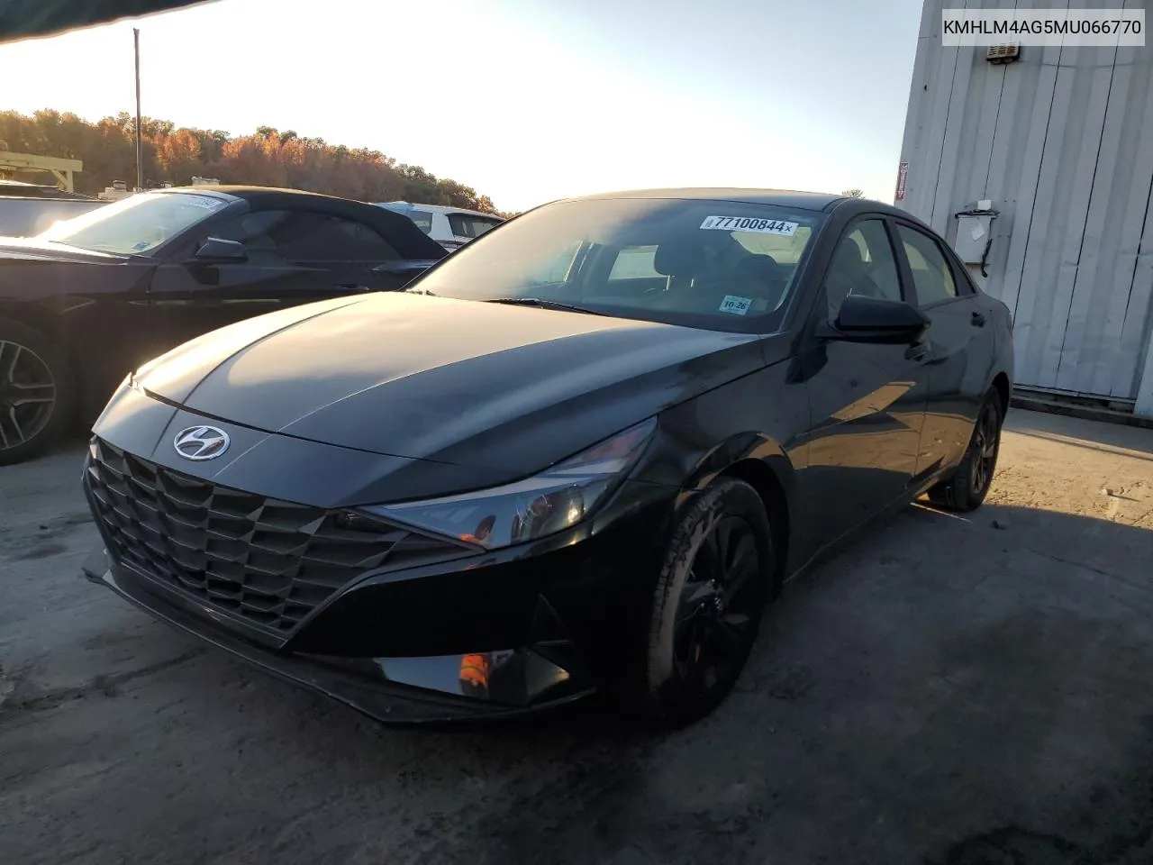 2021 Hyundai Elantra Sel VIN: KMHLM4AG5MU066770 Lot: 77100844