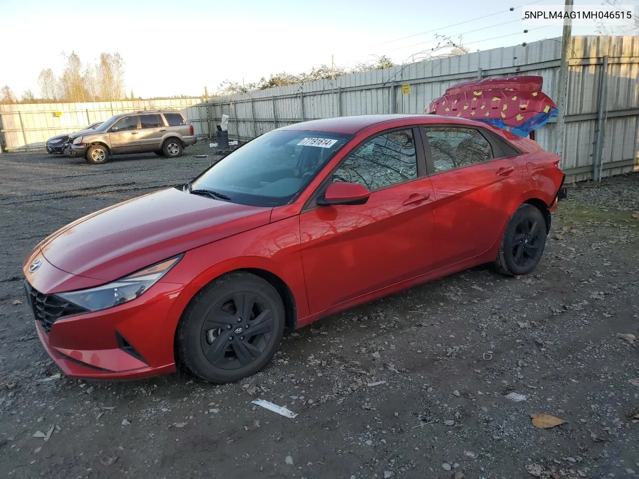 5NPLM4AG1MH046515 2021 Hyundai Elantra Sel