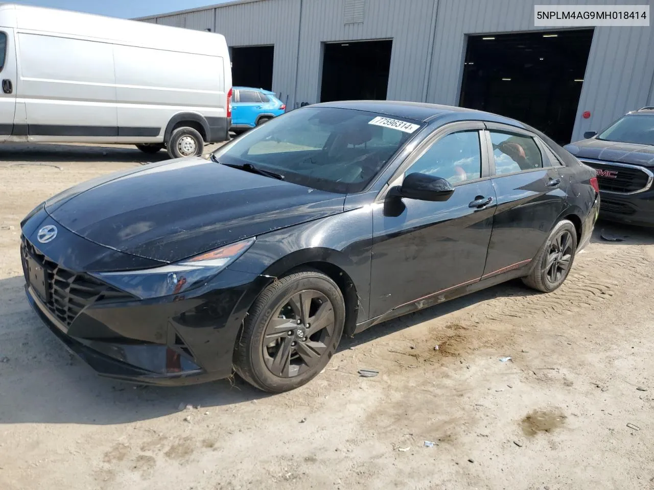 2021 Hyundai Elantra Sel VIN: 5NPLM4AG9MH018414 Lot: 77596314