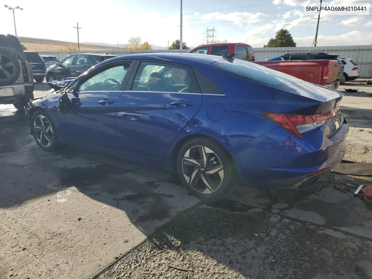 2021 Hyundai Elantra Limited VIN: 5NPLP4AG6MH010441 Lot: 78038754