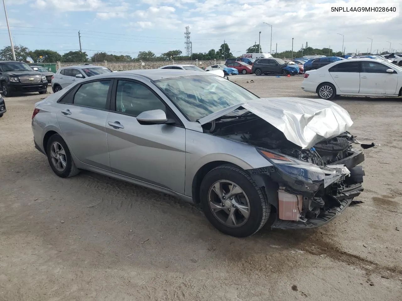 2021 Hyundai Elantra Se VIN: 5NPLL4AG9MH028640 Lot: 81086054