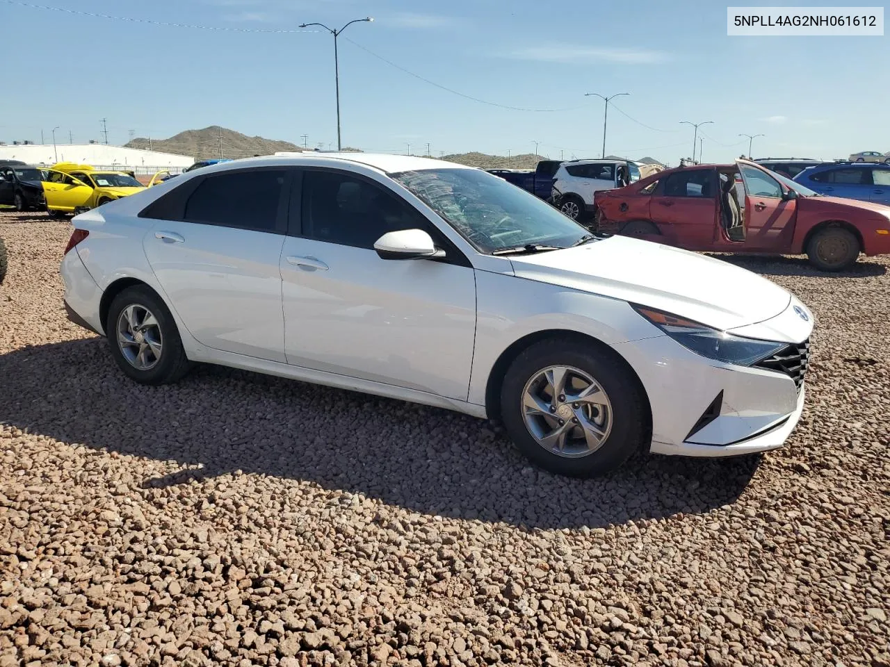 2022 Hyundai Elantra Se VIN: 5NPLL4AG2NH061612 Lot: 47737484