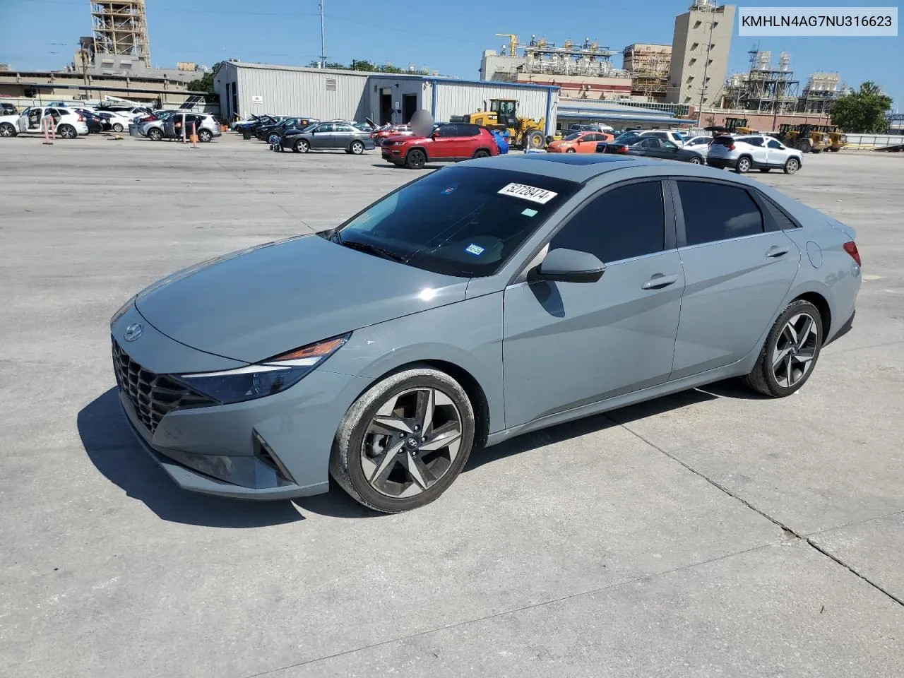 KMHLN4AG7NU316623 2022 Hyundai Elantra Sel