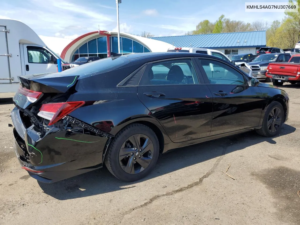 2022 Hyundai Elantra Sel VIN: KMHLS4AG7NU307669 Lot: 52941804