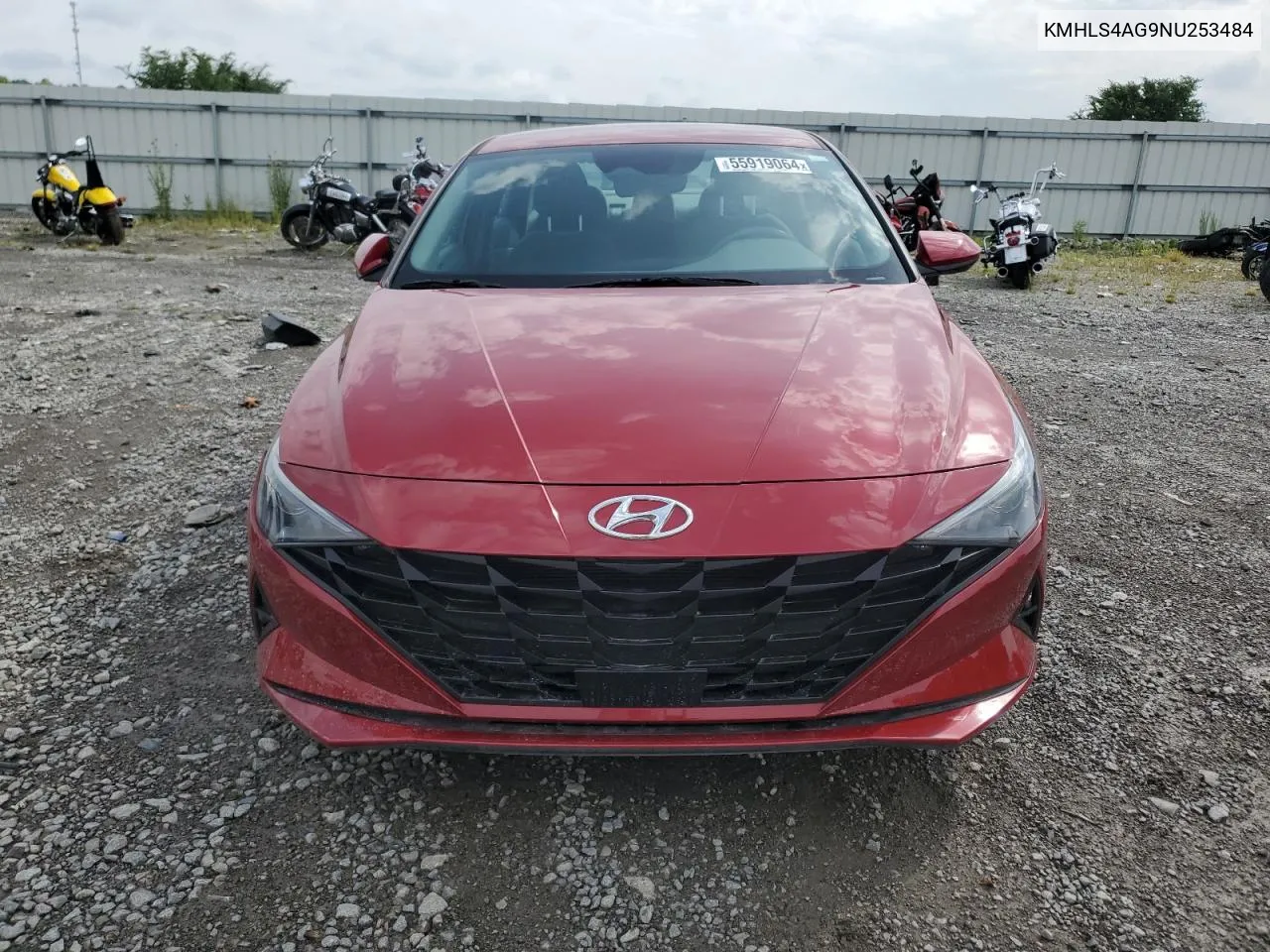 2022 Hyundai Elantra Sel VIN: KMHLS4AG9NU253484 Lot: 55919064