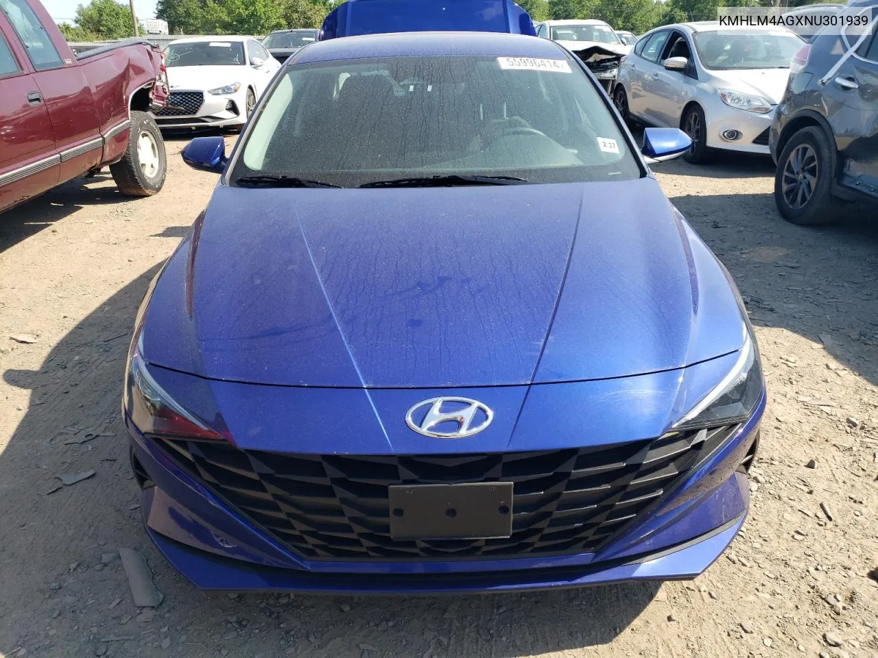 KMHLM4AGXNU301939 2022 Hyundai Elantra Sel