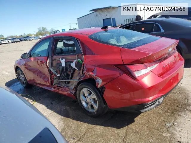 KMHLL4AG7NU324968 2022 Hyundai Elantra Se