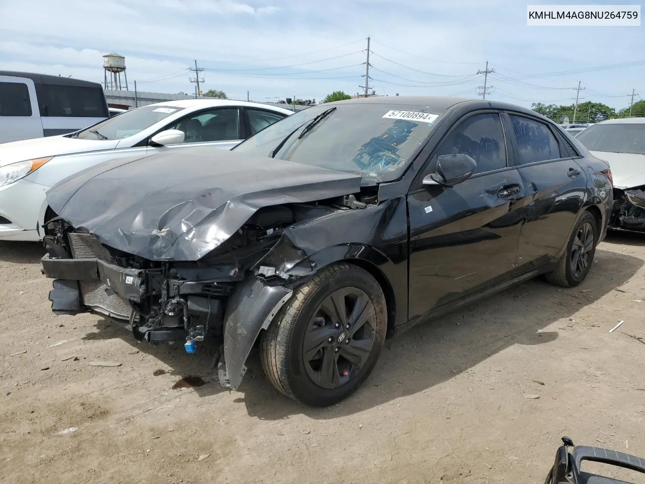 KMHLM4AG8NU264759 2022 Hyundai Elantra Sel