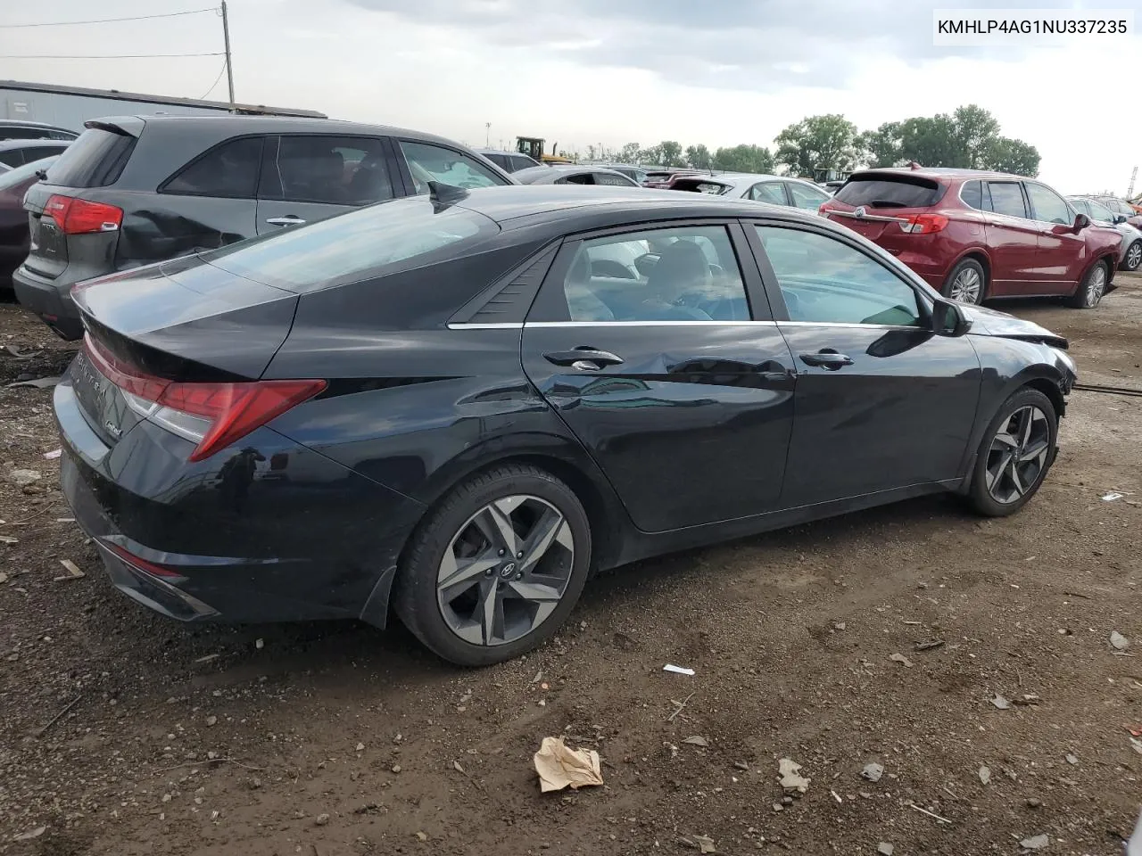 2022 Hyundai Elantra Limited VIN: KMHLP4AG1NU337235 Lot: 59119264