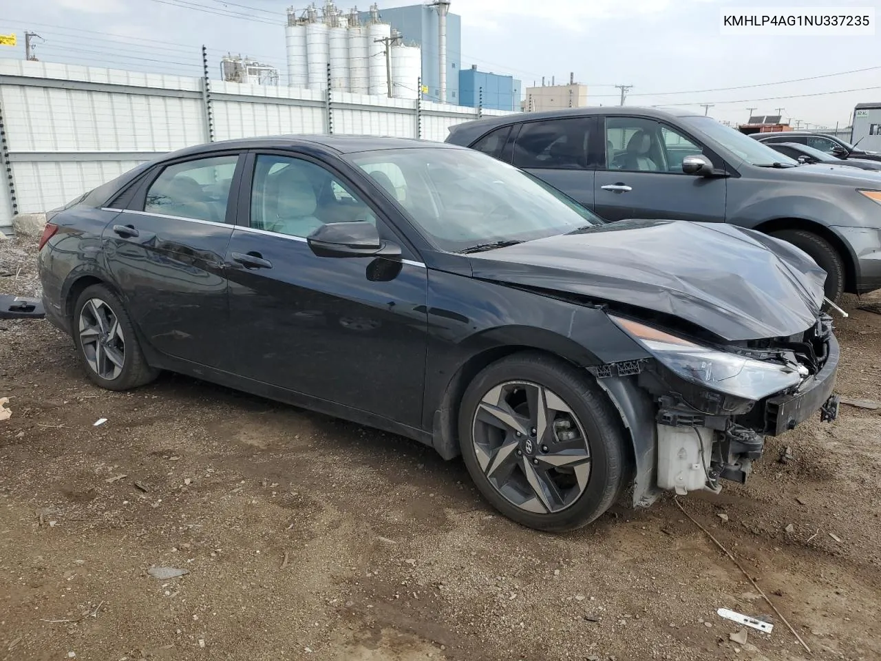 2022 Hyundai Elantra Limited VIN: KMHLP4AG1NU337235 Lot: 59119264