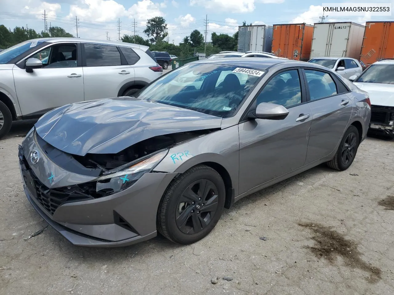 KMHLM4AG5NU322553 2022 Hyundai Elantra Sel