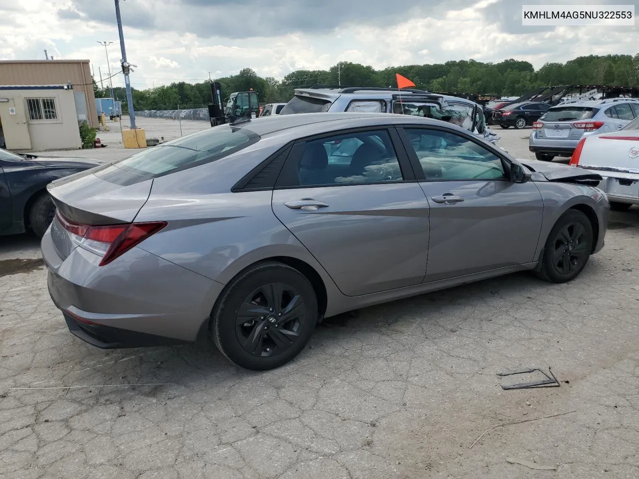 KMHLM4AG5NU322553 2022 Hyundai Elantra Sel