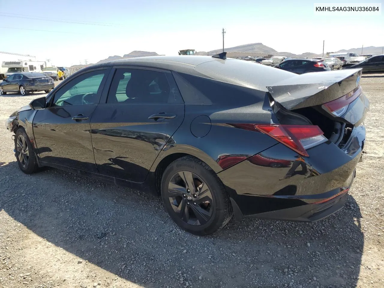 2022 Hyundai Elantra Sel VIN: KMHLS4AG3NU336084 Lot: 59510894