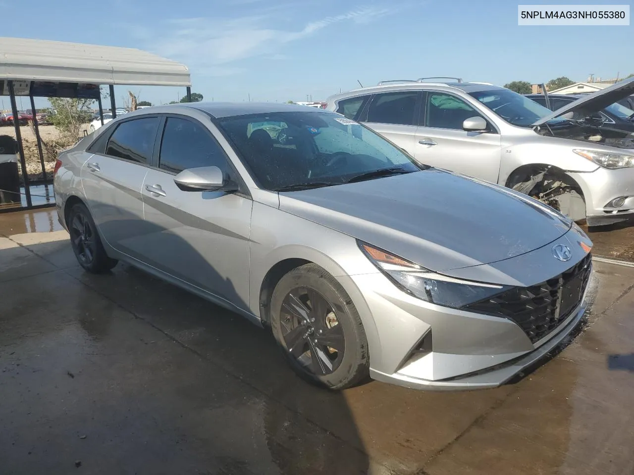 5NPLM4AG3NH055380 2022 Hyundai Elantra Sel