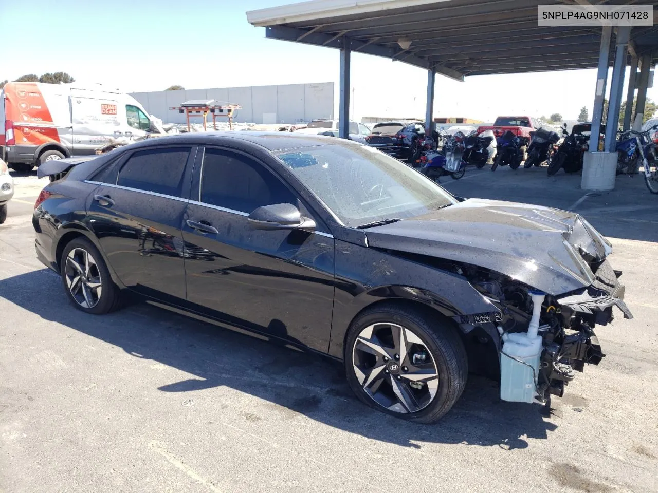 2022 Hyundai Elantra Limited VIN: 5NPLP4AG9NH071428 Lot: 60965124