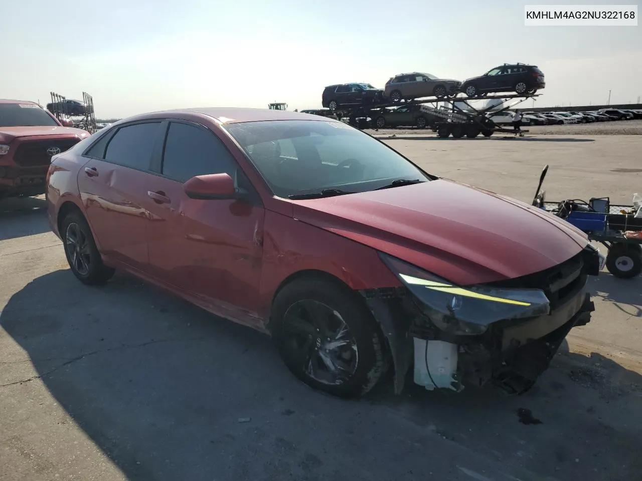 KMHLM4AG2NU322168 2022 Hyundai Elantra Sel