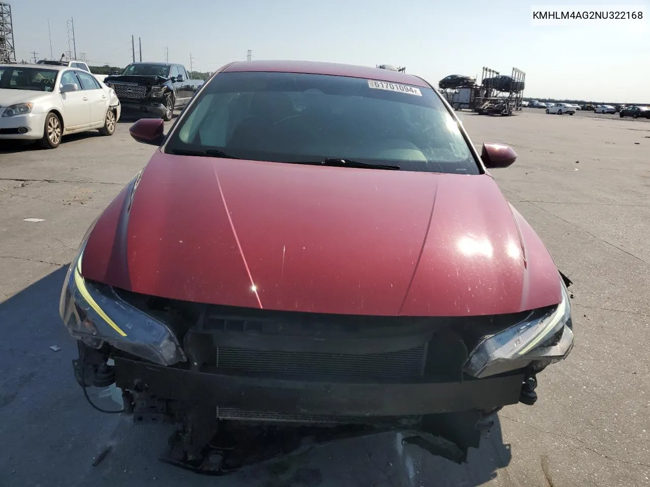 KMHLM4AG2NU322168 2022 Hyundai Elantra Sel