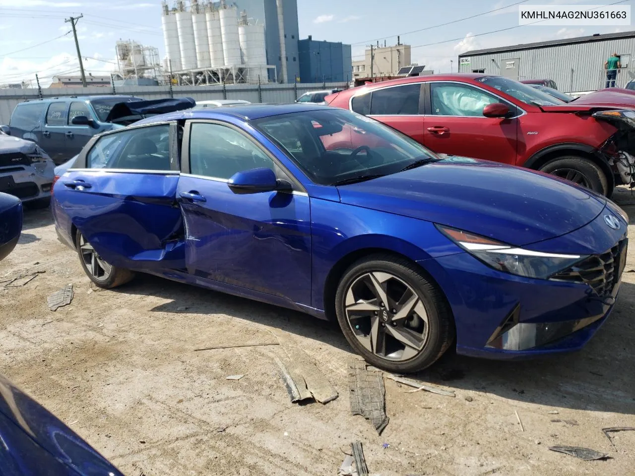 KMHLN4AG2NU361663 2022 Hyundai Elantra Sel