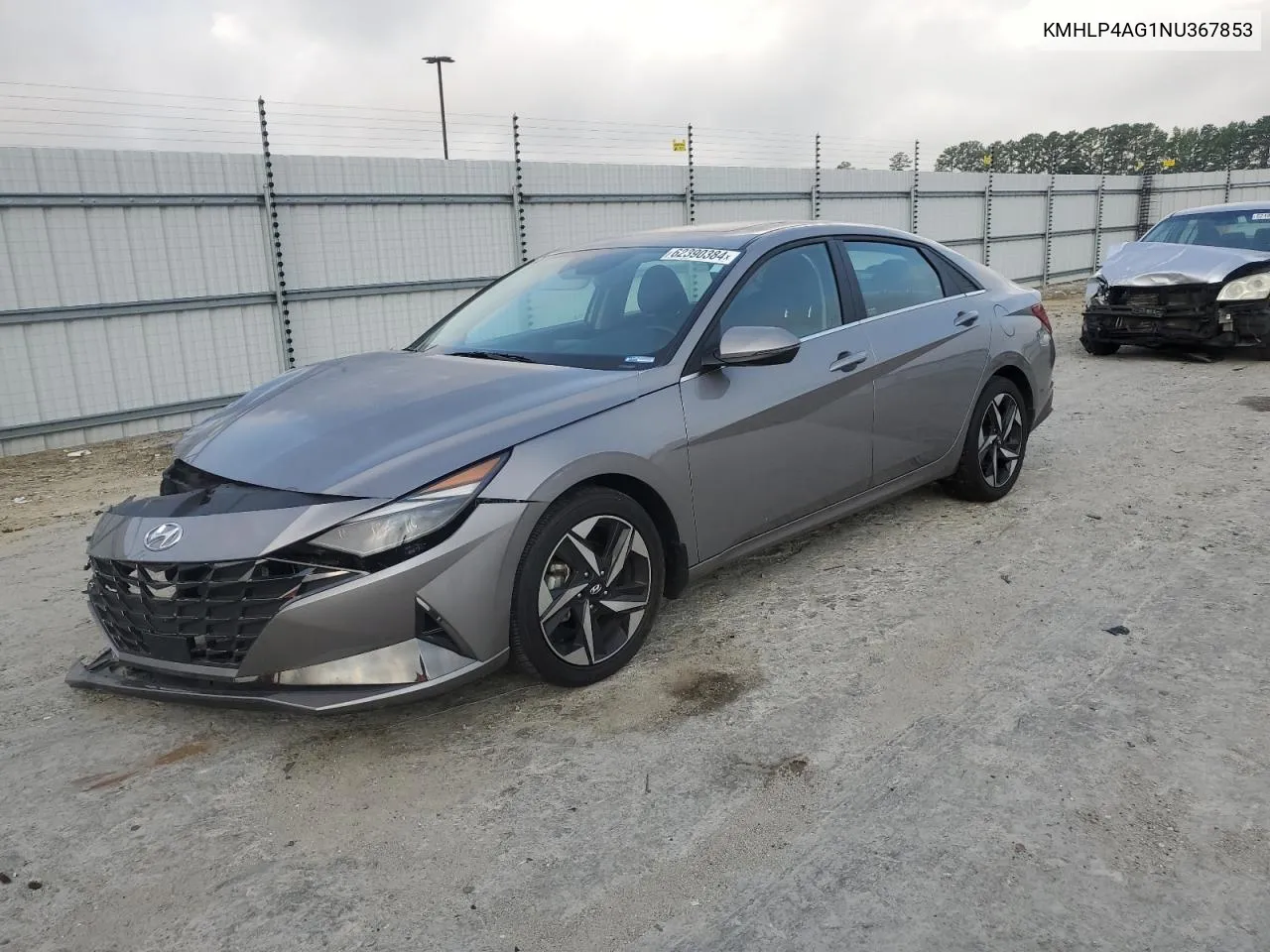 2022 Hyundai Elantra Limited VIN: KMHLP4AG1NU367853 Lot: 62390384