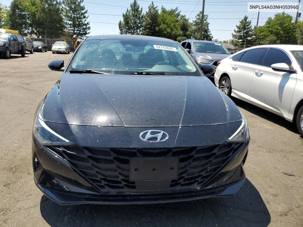 2022 Hyundai Elantra Sel VIN: 5NPLS4AG3NH053960 Lot: 62743684