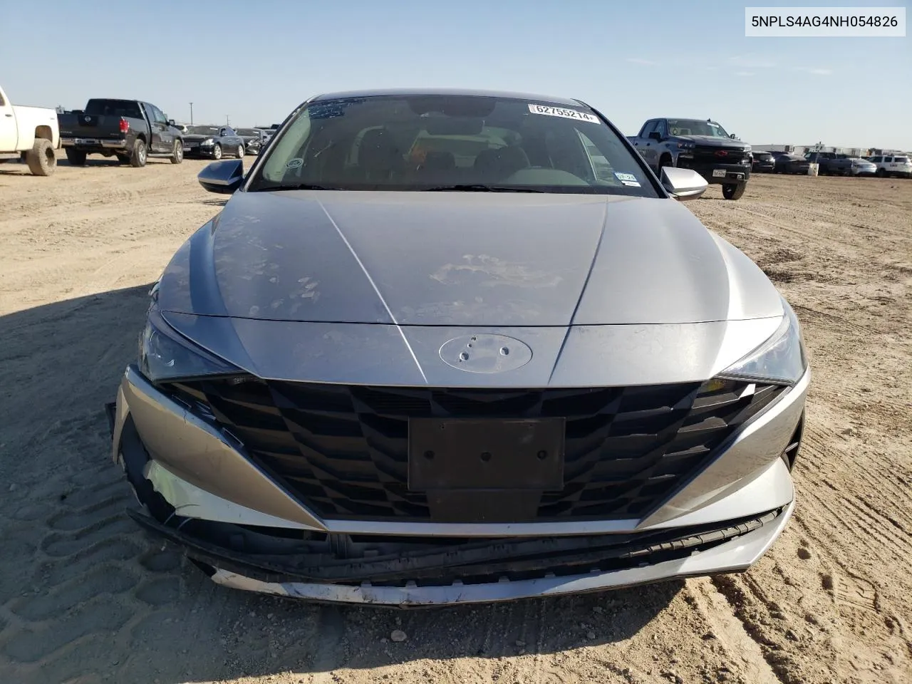 2022 Hyundai Elantra Sel VIN: 5NPLS4AG4NH054826 Lot: 62755214