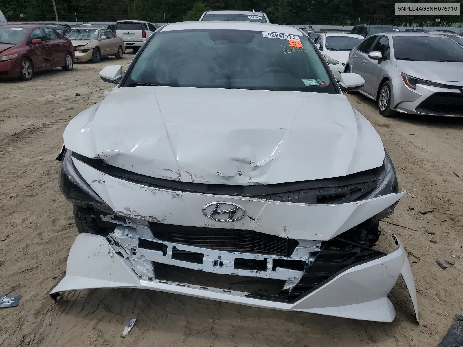 2022 Hyundai Elantra Se VIN: 5NPLL4AG8NH076910 Lot: 62947174