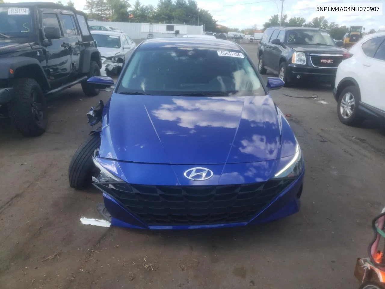 2022 Hyundai Elantra Sel VIN: 5NPLM4AG4NH070907 Lot: 63641164