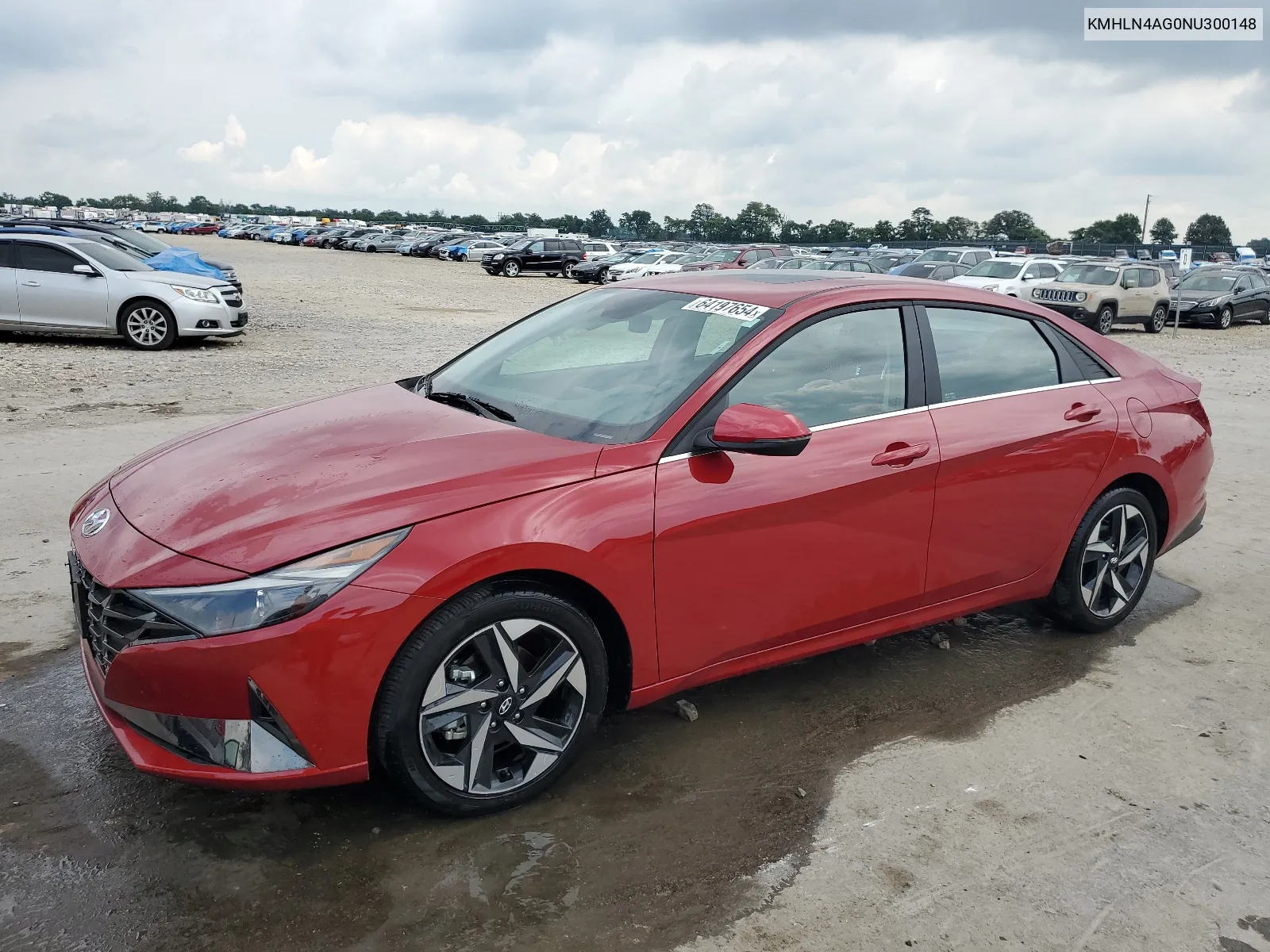 2022 Hyundai Elantra Sel VIN: KMHLN4AG0NU300148 Lot: 64197654